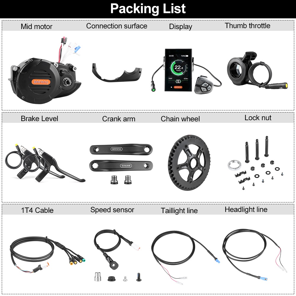 risunmotor M620 G510 48V 52V 1 – Mid Drive Conversion Kit 1000W recenzja i cena