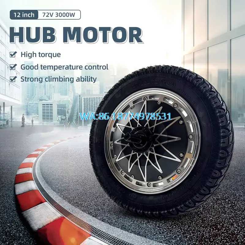 Zestaw silnika pionowego BLDC  – 5000W Hub Motor Kit 72V recenzja i cena