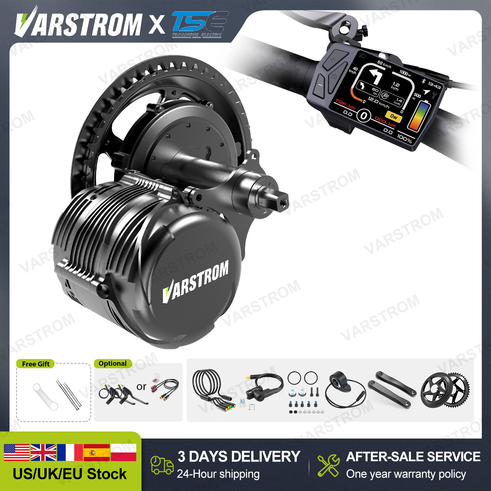 [US 3 Dni Szybka Dostawa] Siln – Mid Drive Conversion Kit 1000W recenzja i cena